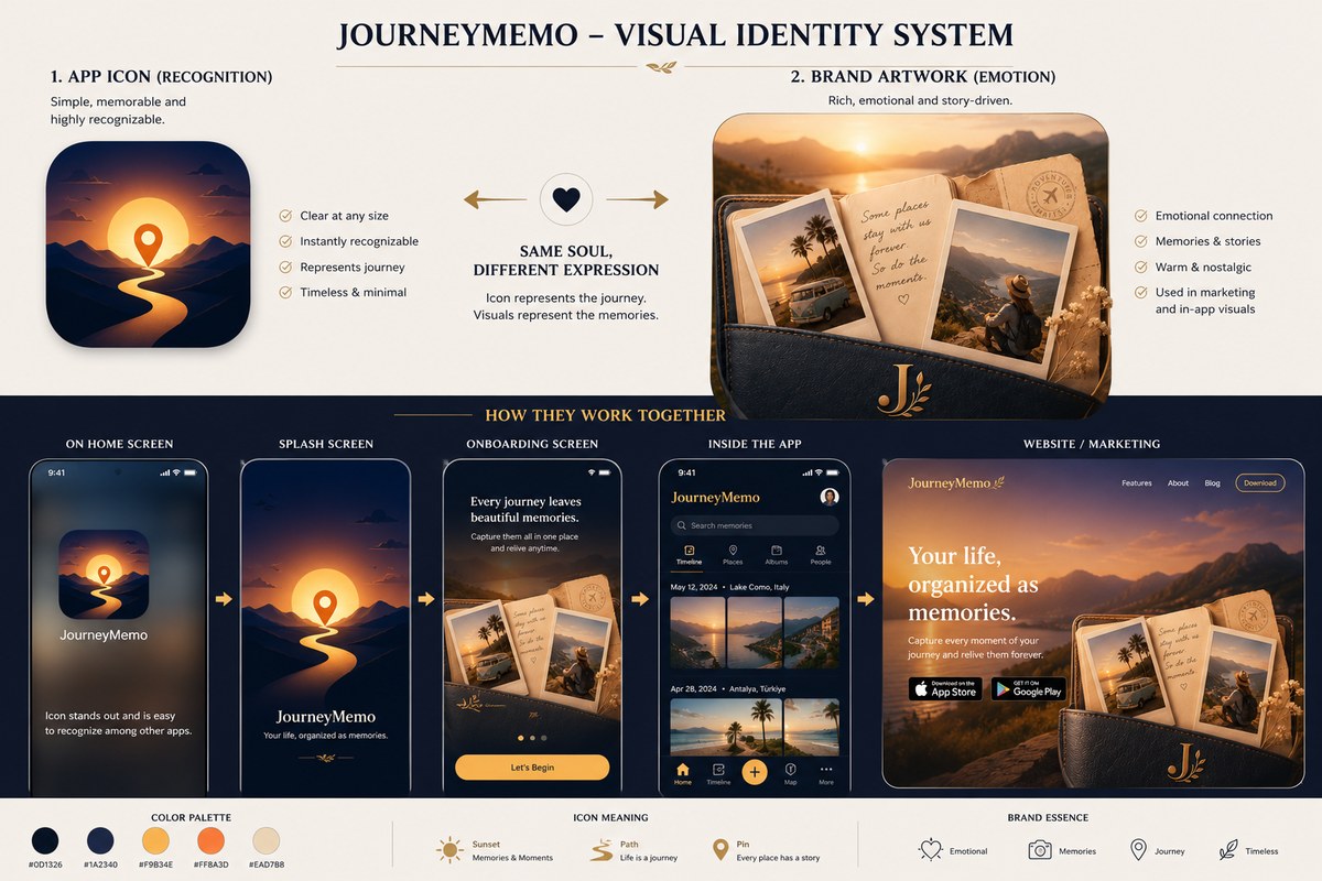 JourneyMemo Visual Identity System